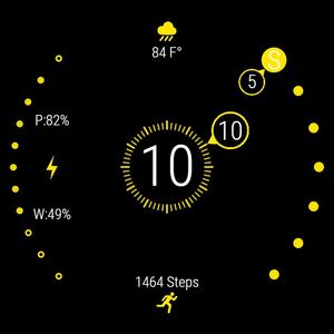 Dots & Circles - Lemony Yellow by Mircea Marin