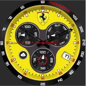 Ferrari Yellow with bezel by Crossfire