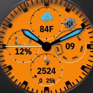 Orange Chronograph by Hosfam Designs