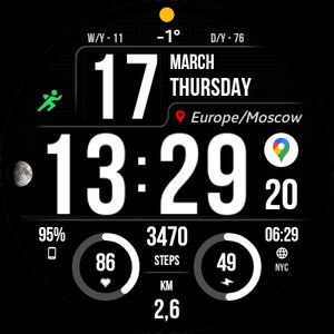 WFP 241 Digital watch face by WFProduction by Alexandr Kovalev