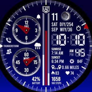 LAZ | Chrono Deep Blue by LAZ | SmartFaces