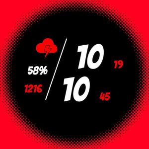 Black&Red Watchface by AG Software
