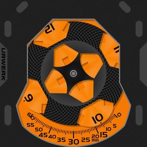 URWERK UR-105TA “BLACK ORANGE” by Mellin