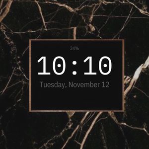 Black and Gold Marble by Sandra