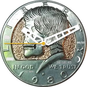 Kennedy Half Dollar Coin Skull by Jay Hobo