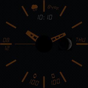 Orange Analog Minimalist by battlehawk77