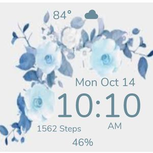 Blue Gray Flowers by Amy Beryl