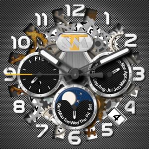Skeleton Carbon Chronograf by TaSiMa