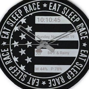 Eat Sleep Race with facts v2 by Redline