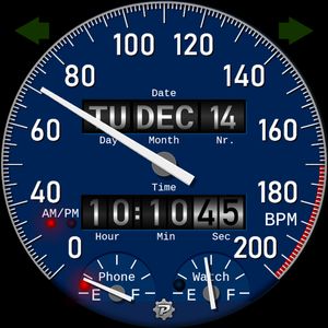 BPM & Rolling Digits in blu by Peter