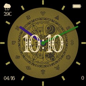 Gate of time Gold Square by rich