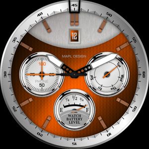 Racing Pilot Orange metal by MAPL Design
