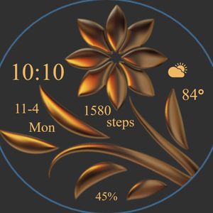 Gold Flowers by Amy Beryl