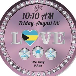 Bahamian Love-Pink Background by Ms_CNG