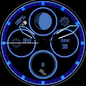 Neon Blue by Hosfam Designs