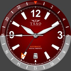Tsao Baltimore Legacy Ruby GMT by Kamensek Timepieces