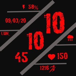 RED basic digit by Roman