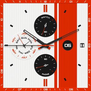 TL Casual -Stripe White- by HIGH Watch Faces