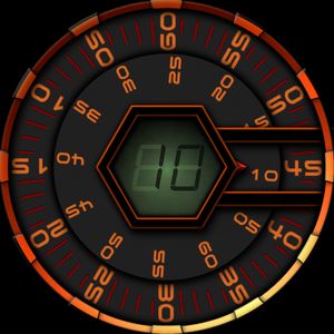 New digital orbital Watchface by MAD MAX WATCHES