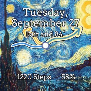 Starry Night inspired by van Gogh by CompuChip