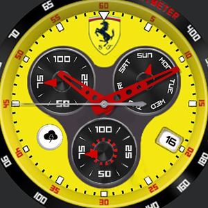 Ferrari Yellow no bezel by Crossfire