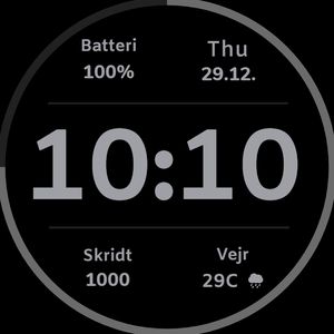 Simple clock DK version Dark by Tupsy