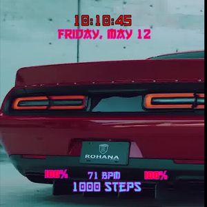 animated Dodge Challenger by Casio vasim