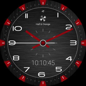 H & O Black & Red Scratch by Michael Williams