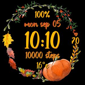Autumn Pumpkin Wreath by Sini