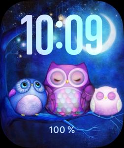 Three owl in a row by Vanessa