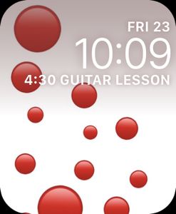 Red polka dots by Xena