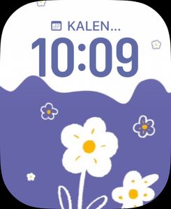 Blue with flowers by B75