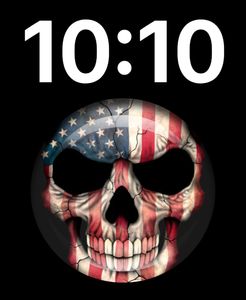 USA Skull Flag by Kamensek Timepieces