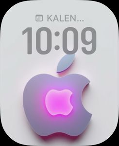 Apple Logo pink by B75