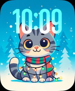 Cute Cat Christmas by MDS Watch Faces
