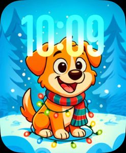 Cute Dog Christmas by MDS Watch Faces