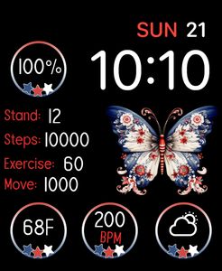🏅Patriotic Butterfly🏅 by The Fitbit Gal™️