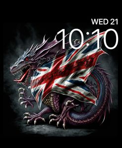 Patriotic Dragon GB by Tracey Lippett - MiniScenesGB