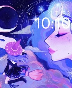moon and witch by Tuskle