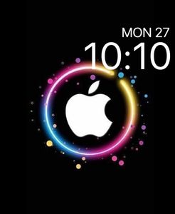 Apple Neon Circle by Flymypc
