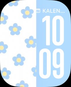 Blue and white flowers by B75