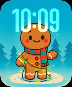 Cute Gingerbread Cookie by MDS Watch Faces