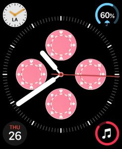 pink poker chips by Sabrina Pizzimenti