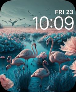 Flamingos by April
