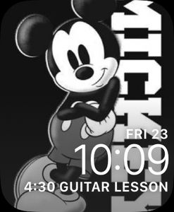 Mickey: Black and White III by Carmen