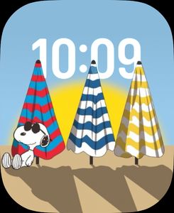 Snoopy at the beach by B75