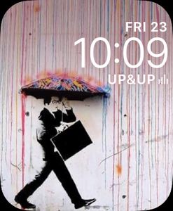 Banksy: Colorful Rain by Carmen
