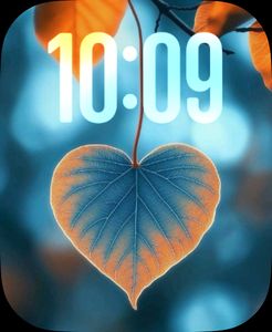 Autumn Blue orange by Tiny Creativity