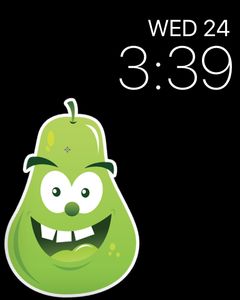 Happy Pear Sticker by Christopher