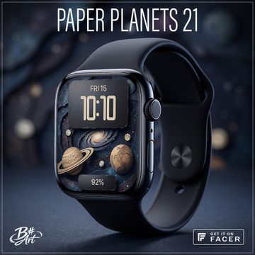 B# Art | Paper Planets 21 by B Sharp Art